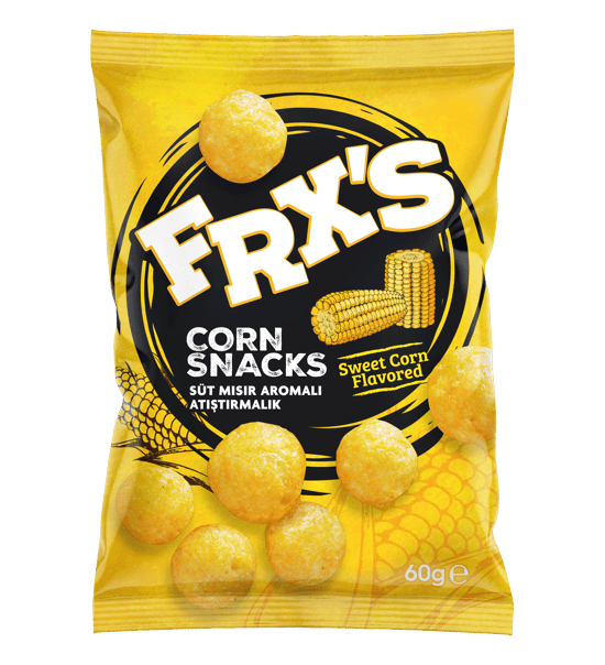 Frx’s Süt Mısır Aromalı Mısır Cipsi 60 G – Sweet Corn Flavored Corn Snacks