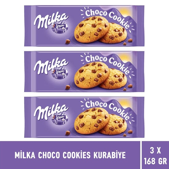 Milka Choco Cookies Damla Çikolatalı Kurabiye 168 Gr - 3 Adet