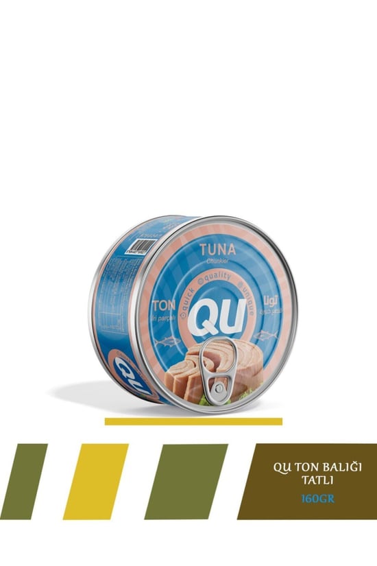 Qu Ayçiçek Yağlı Sade Ton Balığı 160 Gr