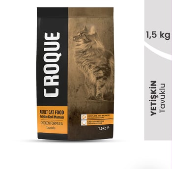 Croque Yetişkin Kuru Kedi Maması Tavuk Etli 1,5kg