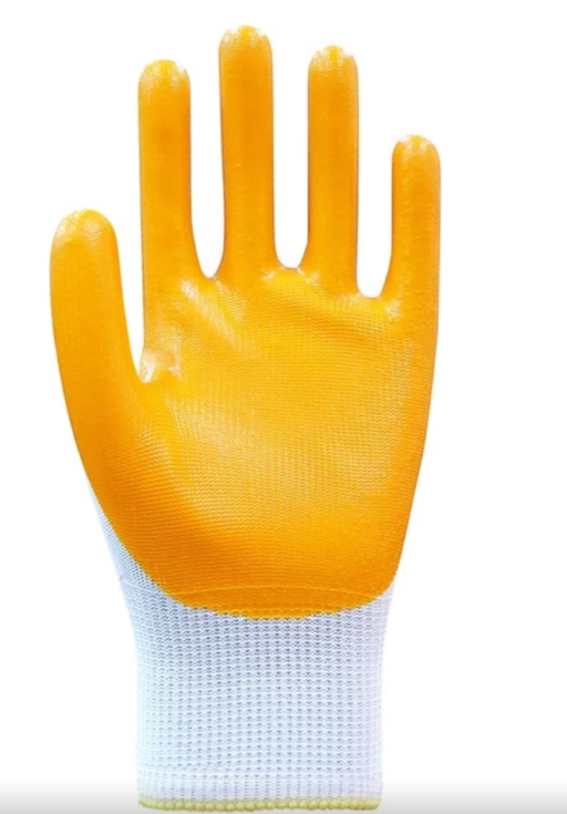 Eli İş Eldiveni Sarı Beyaz