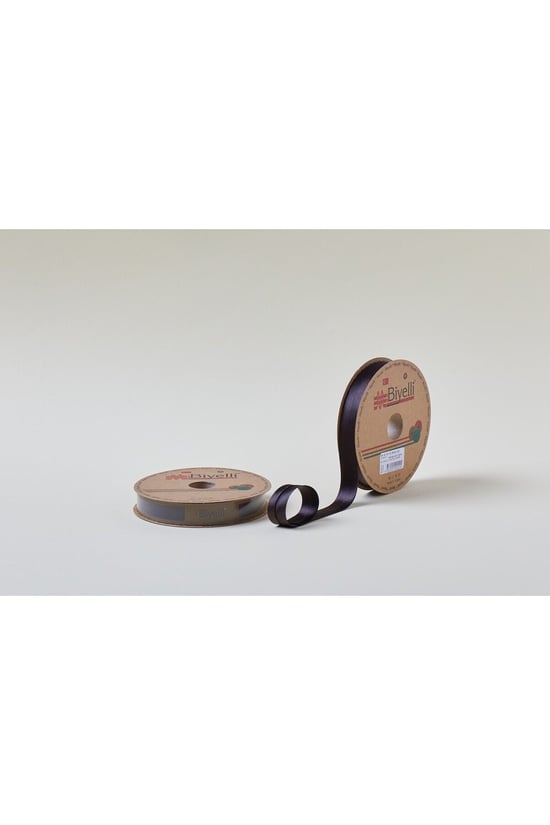 Biye Saten Katlı 023 Koyu Kahve 2 Cm 25 Metre %100 Polyester