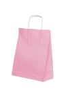 Roll-Up Kraft Çanta Pembe Orta Boy 25x31cm 25 Adet