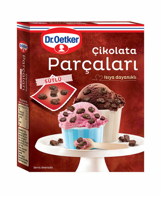 Dr. Oetker Çikolata Parçaları - Sütlü 70 Gr