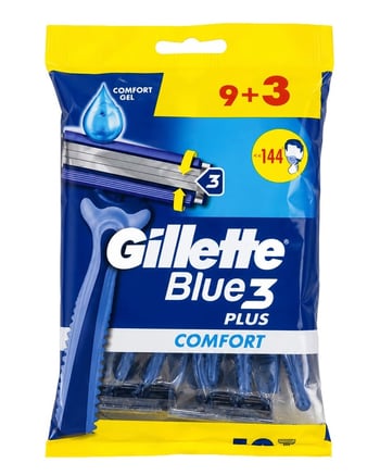 Gillette Blue 3 Tıraş Bıçağı 9 + 3'lü Poşet Comfort
