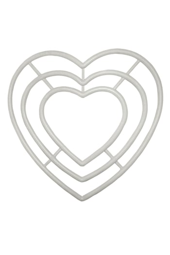 Kalp Makrome Halkası 3'lü 20 Cm