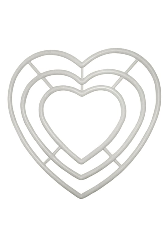 Kalp Makrome Halkası 3'lü 20 Cm