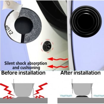 DİYARI FIRSAT Araba Kapı Ses ve Darbe Emici Pad 10 Adet Siyah