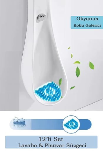 MaproWorld Pisuvar Süzgeci Lavabo Yer Gideri Koku Giderici Hijyenik Tuvalet Matı