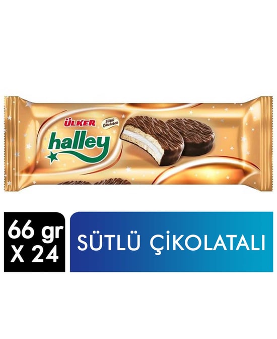 Ülker Halley Granül Bisküvi 66 Gr X 24'lü Koli