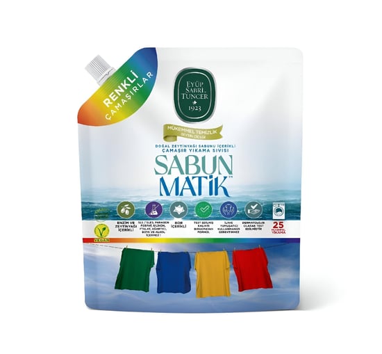 Eyüp Sabri Tuncer Sabun Matik Doğal Zeytinyağı İçerikli Çamaşır Yıkama Sıvı Jel Deterjan
