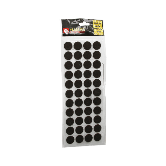 Flamme-0053 ( 21mm ) ( Yuvarlak ) ( 44pcs ) ( Zemin Koruyucu ) Mobilya Keçesi ( Yapışkanlı Montaj )