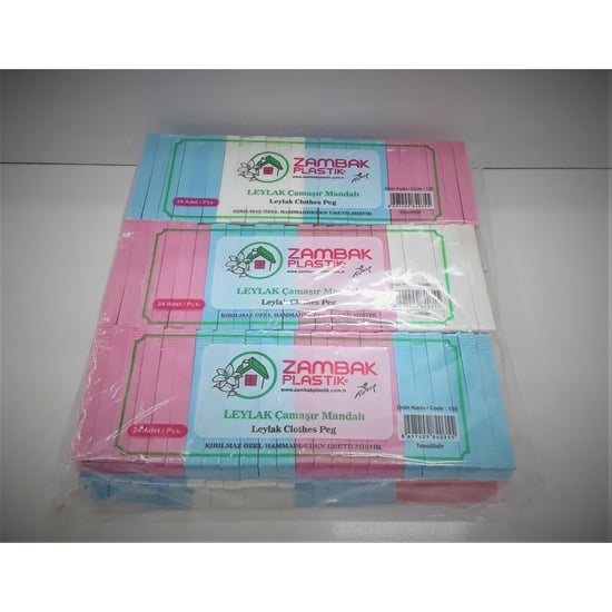 Zambak 135 Leylak Orjinal Mandal 144’lü – Çamaşır Mandalı