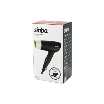 Sinbo Shd-7053 ( Krem ) Saç Kurutma Makinesi ( Katlanabilir ) ( 2 Kademe Hız Ayarı )