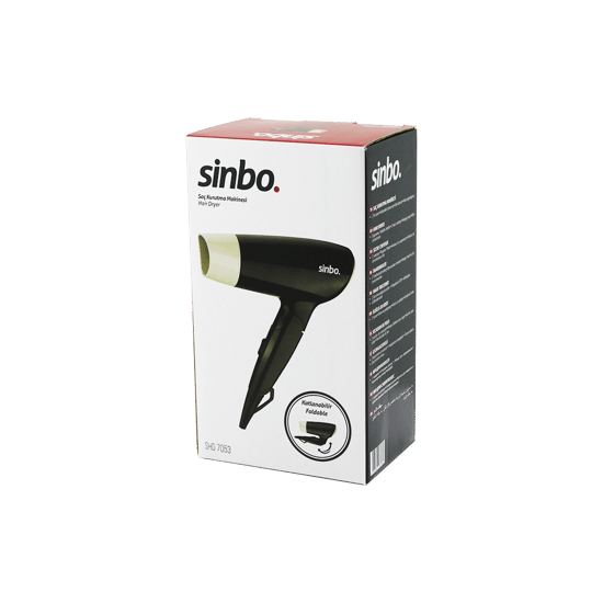 Sinbo Shd-7053 ( Krem ) Saç Kurutma Makinesi ( Katlanabilir ) ( 2 Kademe Hız Ayarı )