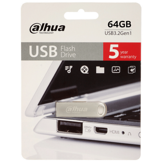 Dahua 64GB Metal USB3.2 Flash Bellek U106 DHI-USB-U106-30-64GB