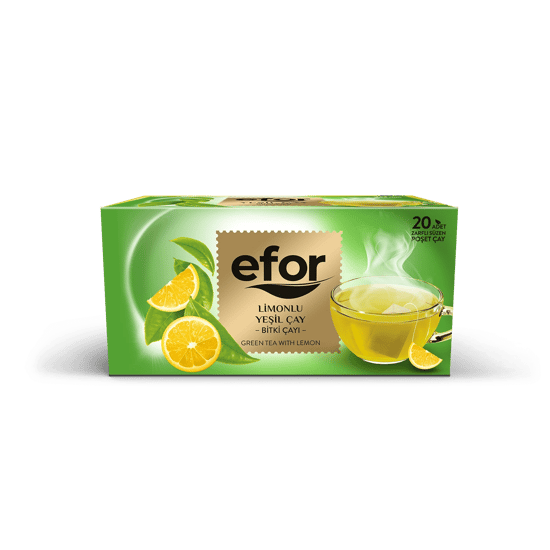 Efor Yeşil Çay Limon Bitki ve Meyve Çayı 1,75 Gr X 20 Süzen Poşet