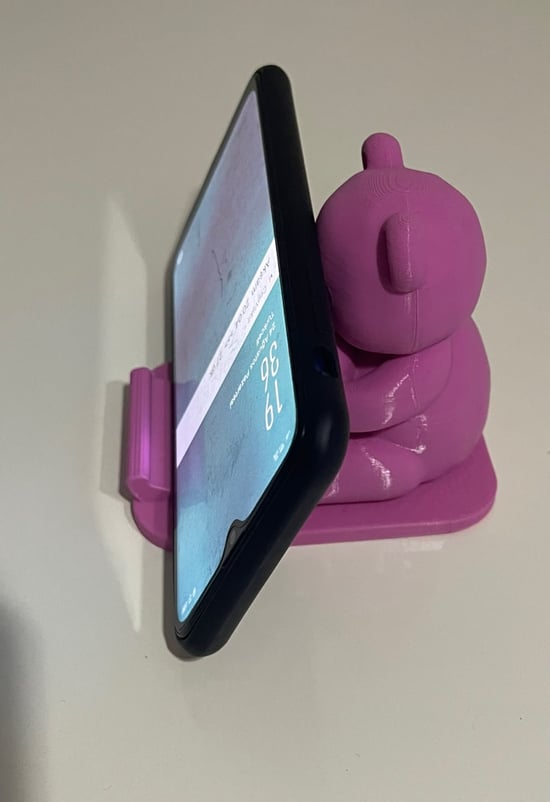 Ayı Figürlü Telefon Tutucu