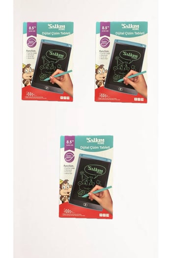 Salkım Home Writing Tablet Lcd 8.5 İnç Dijital Kalemli Çizim Yazı Tahtası Grafik Not Yazma Eğitim Tableti