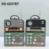 Diyarı Fırsat Ns-6697bt Bluetooth Bağlantılı Retro Radyo Taşınabilir Nostalji Tasarımlı Müzik Çalar