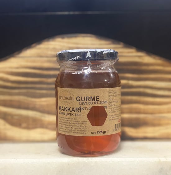 Balorjin Hakkari Süzme Çiçek Balı 225 Gr-doğal Bal