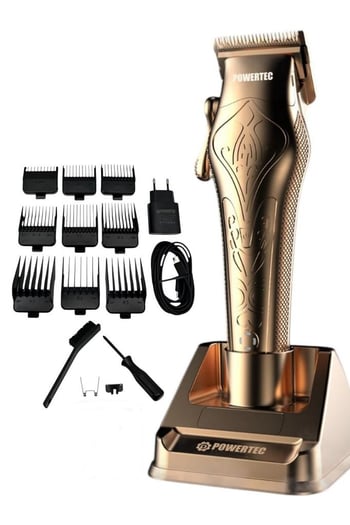 Powertec Tr-6800 Aı Çipli 8500 Rpm Elite Professional Saç Sakal Tıraş Makinesi Gold