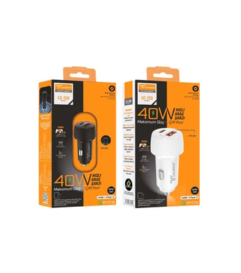 Lucatech 40w, Pd+usb Hızlı Araç Şarj Başlığı