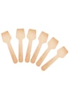 Roll-up Doğa Dostu Ahşap Dondurma Kaşığı 100 Adet Paket