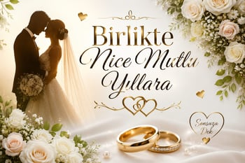 Evlilik Teklifi Pankart, Benimle Evlenir Misin Branda Afiş 100x70 Cm T3