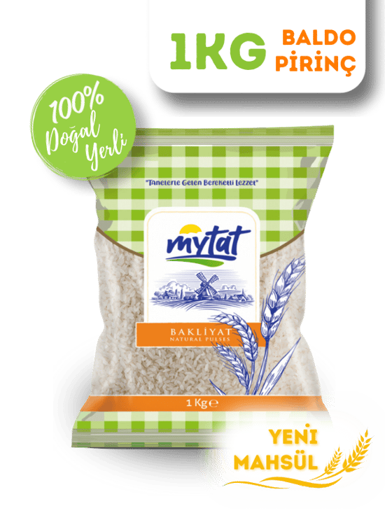 Mytat Doğal Yerli Üretim Baldo Pirinç 1 kg