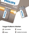 Philips Alkalin 9v Pil Tekli Blister
