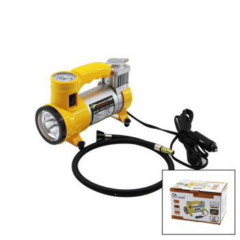 İnura Global Yage Yg-735 ( Fenerli ) Oto & Araç Hava Kompresörü (çakmaklık Fişli) ( Dc 12v & 15a & 150psı & 35lpm ) (top & Bisiklet)
