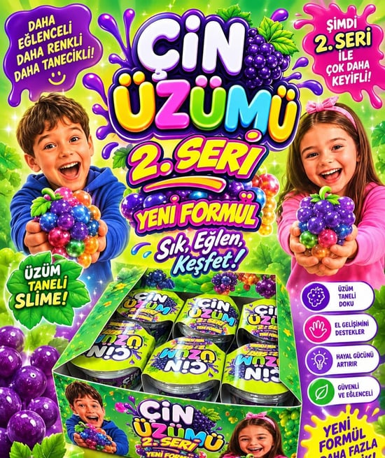 Toys Çin Üzümü Slime 12li