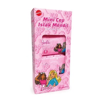 Barbie Mini Cep Islak Mendil 8li