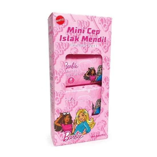 Barbie Mini Cep Islak Mendil 8li