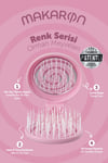 ProCo Beauty Makaron Saç Fırçası Orman Meyveleri Serisi - Lila, Mürdüm, Mavi