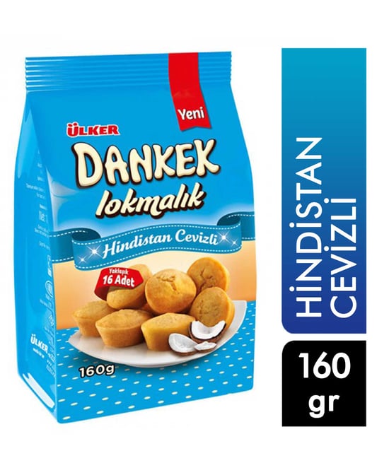 Ülker Dankek Lokmalık Kek 160 Gr X 8'li Paket Hindistan Cevizli
