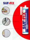 Suf-Fix 300 Genel Çok Amaçlı Silikon Şefaf Renk Su Geçirmez 280gr