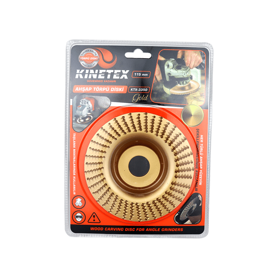 Kinetex Ktx-3350 ( 115mm ) Ahşap Disk Eğe Törpü Gold
