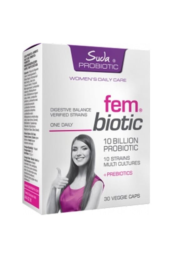 Suda Vitamin Probiotic Fem Biotic 30 Veggie Kapsül