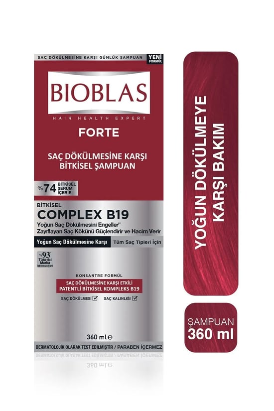 Bioblas Forte Saç Dökülme Karşıtı Şampuan 360 ml