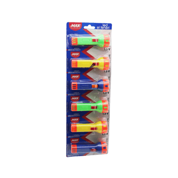 Zmax Energy Max-3145 Gh-9158 ( Pilli ) El Feneri ( Renkli Plastik ) (1.5v ) ( Askılı Kartela Stand )