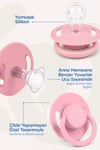 Wee Baby Cool Yuvarlak Uçlu Silikon Emzik 0-6 Ay Pembe