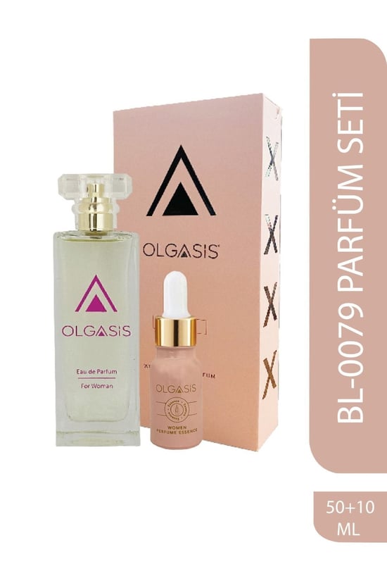 Olgasis Bl-0079 Edp 50 Ml Şakayık Hanımeli Kadın Parfüm + 10ml Saf Konsantre Parfüm Esansı Alkolsüz 2'li Set