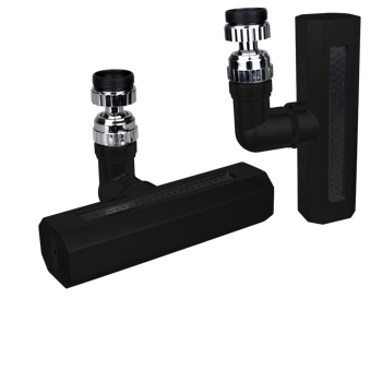 Kinetex Ktx-3288 ( Siyah ) ( Geniş & Şelale ) ( 4 Fonksiyonlu & 360° Oynar Başlık ) Perlatör Musluk Ucu
