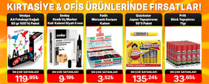 Kırtasiye Ürünlerinde Dev Fırsatlar! kampanya resmi