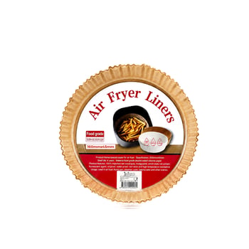 İ22-460 ( 50pcs ) ( Yuvarlak Taban: 16cm & Kenar: 4.5cm ) Air Fryer Pişirme Kalıp ( Kağıt )
