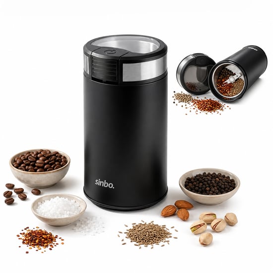 Sinbo Scm-9044 Kahve & Baharat Öğütücü Makine ( 2 Bıçaklı Çelik Öğütme Haznesi ) ( 50gr Öğütme ) ( Ac Motor=200w )