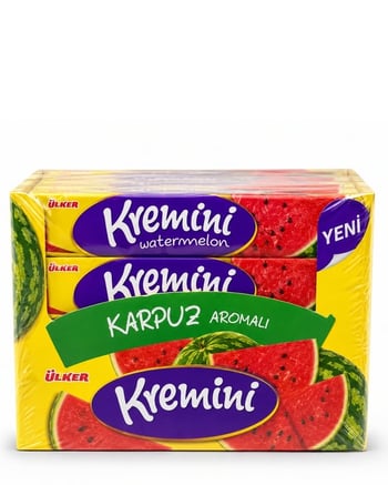 Ülker Kremini Karpuz Aromalı Toffe Şeker 44 Gr 20'li Paket