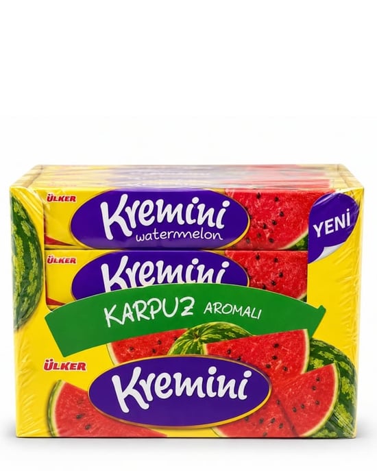 Ülker Kremini Karpuz Aromalı Toffe Şeker 44 Gr 20'li Paket